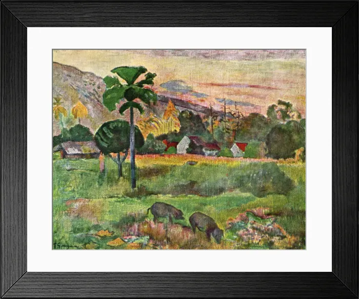 Framed Print : Haere Mai, 1891 (1939). Artist: Paul Gauguin Framed Print : Haere Mai, 1891 (1939). Artist: Paul Gauguin