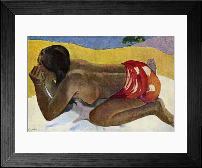 Framed Print : Otahi (Alone), 1893 (1939). Artist: Paul Gauguin Framed Print : Otahi (Alone), 1893 (1939). Artist: Paul Gauguin