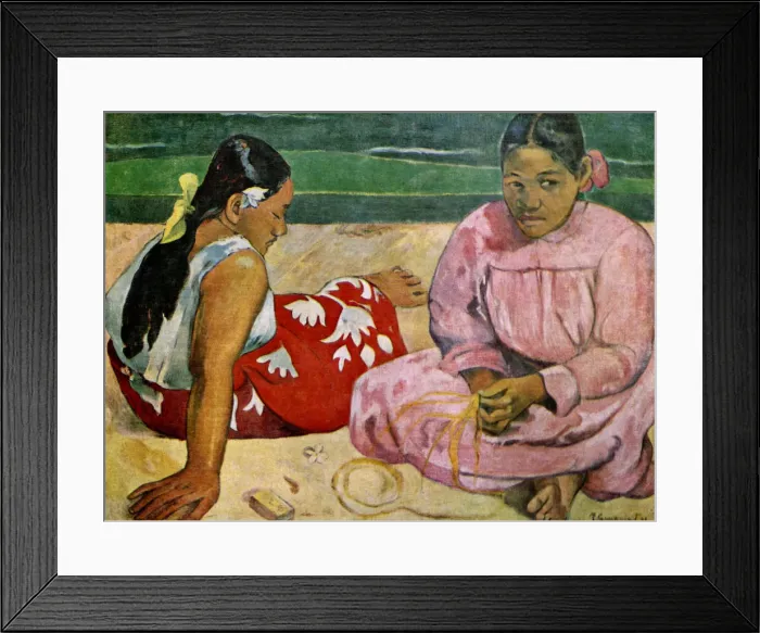Framed Print : Tahitian Women on the Beach, 1891 (1939). Artist: Paul Gauguin Framed Print : Tahitian Women on the Beach, 1891 (1939). Artist: Paul Gauguin