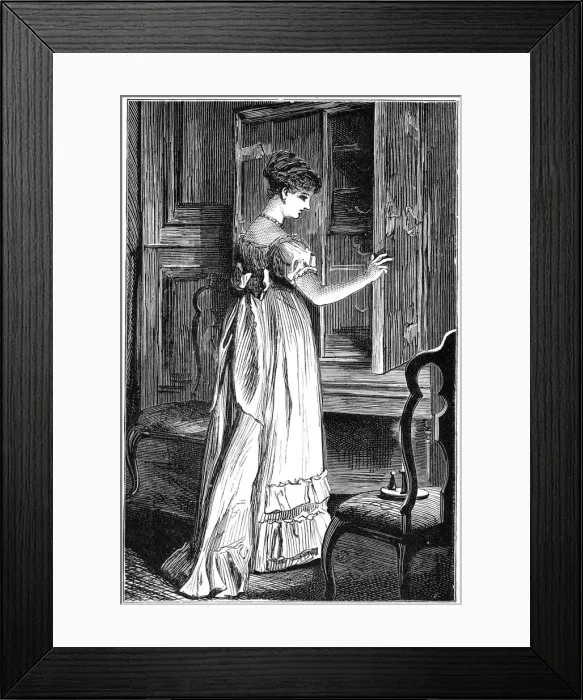 Framed Print : Scene from Jane Austens Northanger Abbey Framed Print : Scene from Jane Austens Northanger Abbey