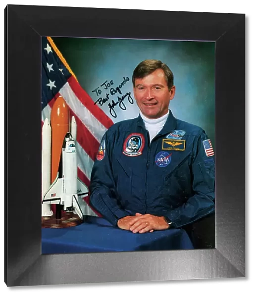 John Watts Young (b1930), NASA astronaut, c1990s. Artist: NASA