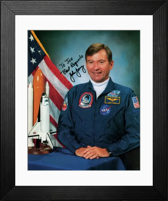 Framed Print : John Watts Young (b1930), NASA astronaut, c1990s. Artist: NASA Framed Print : John Watts Young (b1930), NASA astronaut, c1990s. Artist: NASA
