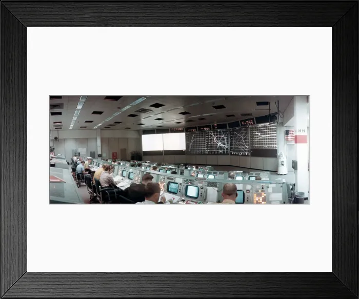 Framed Print : The Mission Operations Control Room in Mission Control Centre, Houston, Texas, USA, 1971. ston, 1971. Artist: NASA Framed Print : The Mission Operations Control Room in Mission Control Centre, Houston, Texas, USA, 1971. ston, 1971. Artist: NASA