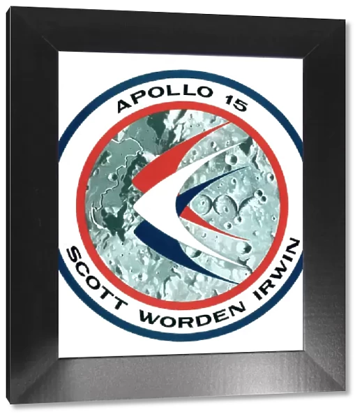 The Apollo 15 lunar mission insignia, 1971. Artist: NASA