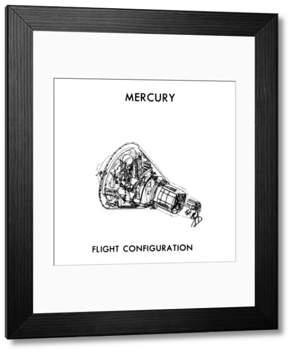 Framed Print : A NASA Mercury-Atlas Module, c1960s. Artist: NASA Framed Print : A NASA Mercury-Atlas Module, c1960s. Artist: NASA