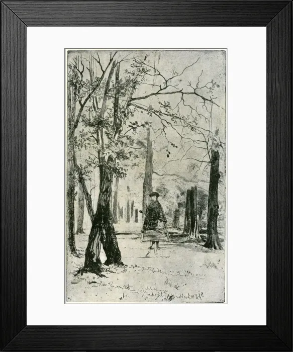 Framed Print : The Wood, 19th century (1904). Artist: James Abbott McNeill Whistler Framed Print : The Wood, 19th century (1904). Artist: James Abbott McNeill Whistler