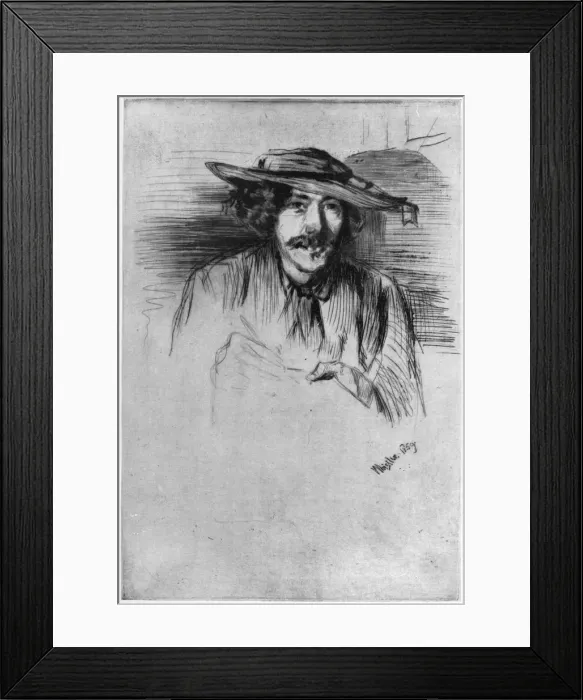 Framed Print : Whistler, 1859 (1904). Artist: James Abbott McNeill Whistler Framed Print : Whistler, 1859 (1904). Artist: James Abbott McNeill Whistler