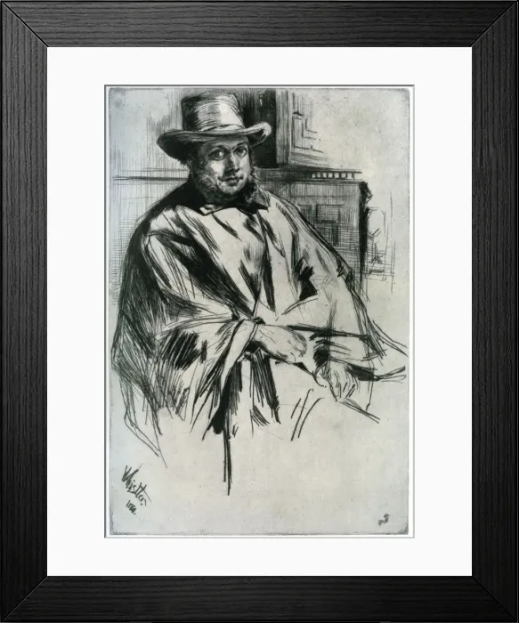 Framed Print : Mr Mann, 1860 (1904). Artist: James Abbott McNeill Whistler Framed Print : Mr Mann, 1860 (1904). Artist: James Abbott McNeill Whistler