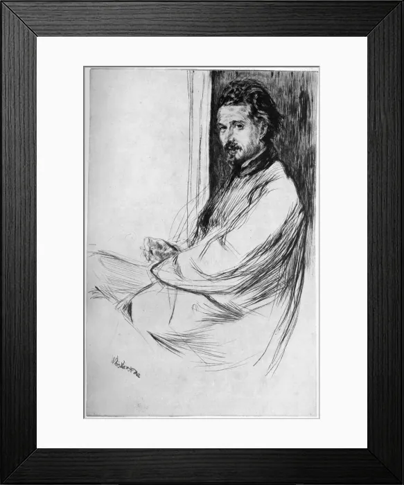 Framed Print : Axenfeld, 1860 (1904). Artist: James Abbott McNeill Whistler Framed Print : Axenfeld, 1860 (1904). Artist: James Abbott McNeill Whistler