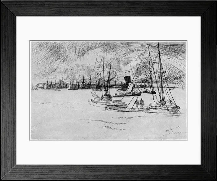 Framed Print : Amsterdam, 19th century (1904). Artist: James Abbott McNeill Whistler Framed Print : Amsterdam, 19th century (1904). Artist: James Abbott McNeill Whistler
