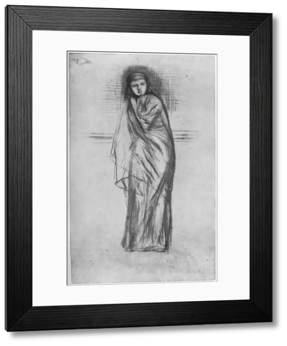Framed Print : The Model Resting, 19th century (1904). Artist: James Abbott McNeill Whistler Framed Print : The Model Resting, 19th century (1904). Artist: James Abbott McNeill Whistler