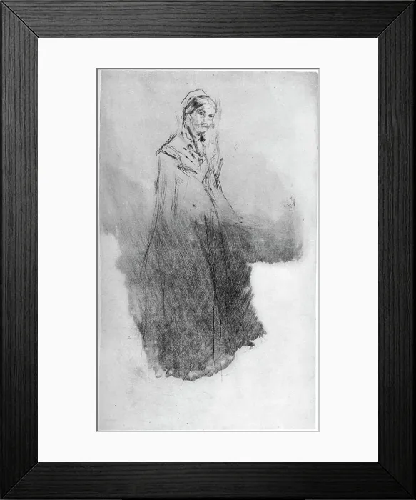 Framed Print : Whistlers Mother, 19th century (1904). Artist: James Abbott McNeill Whistler Framed Print : Whistlers Mother, 19th century (1904). Artist: James Abbott McNeill Whistler