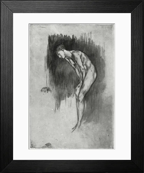 Framed Print : Tillie, a Model, 1873 (1904). Artist: James Abbott McNeill Whistler Framed Print : Tillie, a Model, 1873 (1904). Artist: James Abbott McNeill Whistler