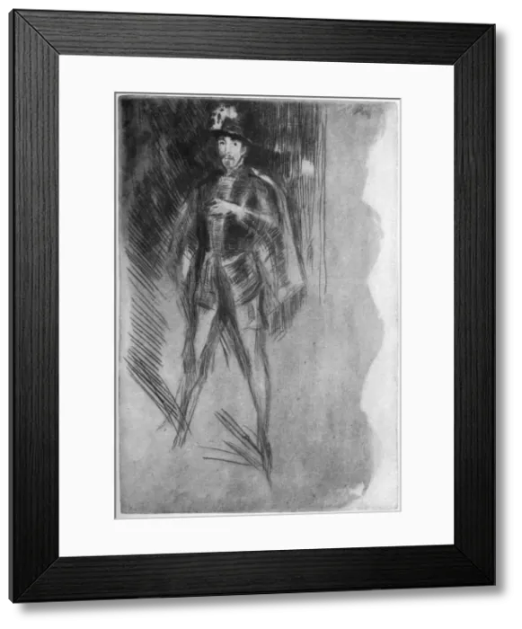 Framed Print : Henry Irving (1838-1905) as Philip of Spain, 19th century (1904). Artist: James Abbott McNeill Whistler Framed Print : Henry Irving (1838-1905) as Philip of Spain, 19th century (1904). Artist: James Abbott McNeill Whistler