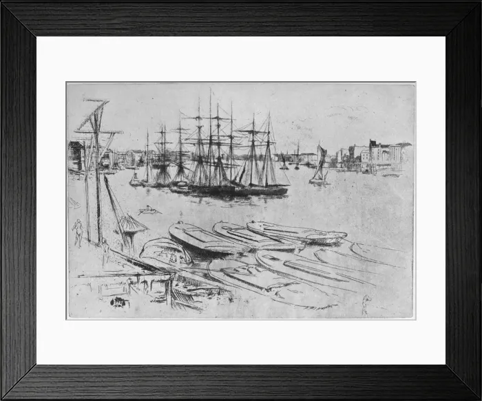 Framed Print : The Large Pool, 1879 (1904). Artist: James Abbott McNeill Whistler Framed Print : The Large Pool, 1879 (1904). Artist: James Abbott McNeill Whistler