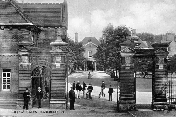 The entrance to Marlborough College, Marlborough, Wiltshire, early 20th century