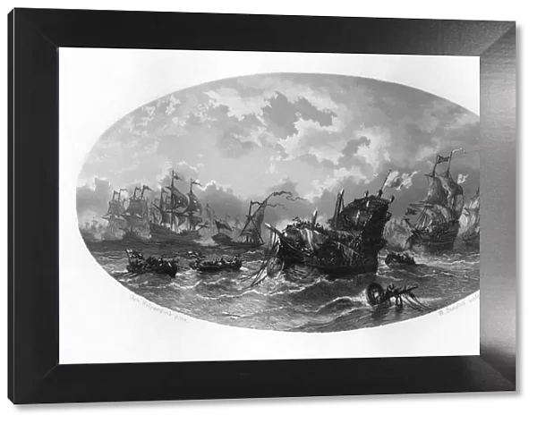 The invincible fleet, 1588 (c1870). Artist: W Steelink