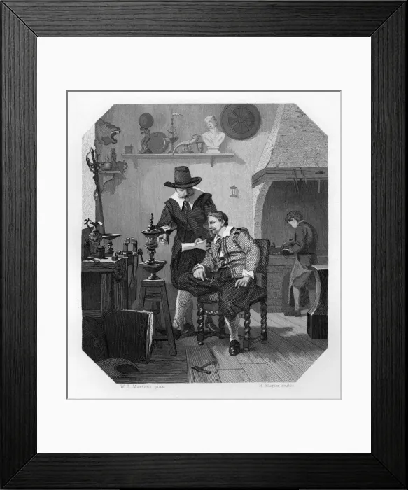 Framed Print : Paulus and Adam van Vianen, Dutch silversmiths, c1870. Artist: H Sluyter Framed Print : Paulus and Adam van Vianen, Dutch silversmiths, c1870. Artist: H Sluyter