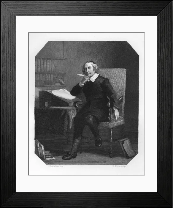 Framed Print : Joost van den Vondel, 17th century Dutch poet and dramatist, c1870. Artist: H Sluyter Framed Print : Joost van den Vondel, 17th century Dutch poet and dramatist, c1870. Artist: H Sluyter