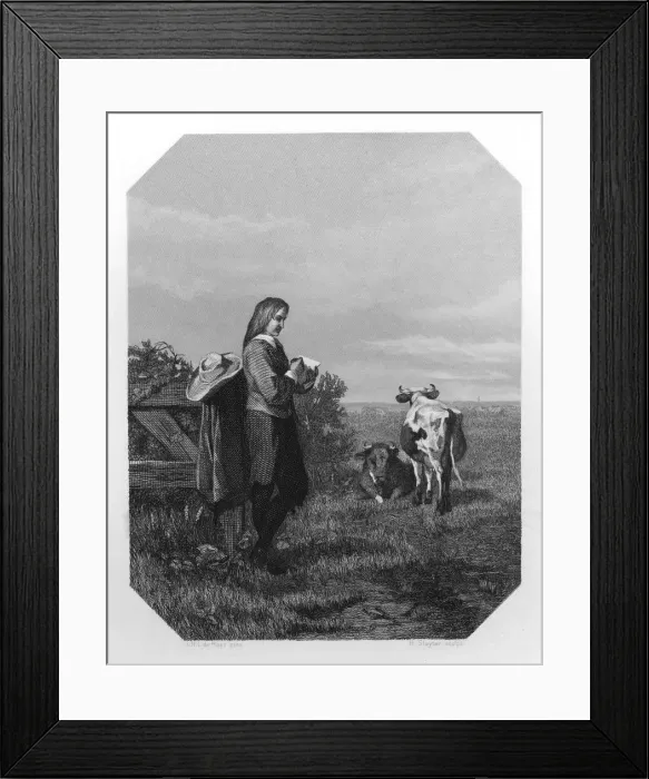 Framed Print : Paulus Potter, 17th century Dutch painter, c1870. Artist: H Sluyter Framed Print : Paulus Potter, 17th century Dutch painter, c1870. Artist: H Sluyter