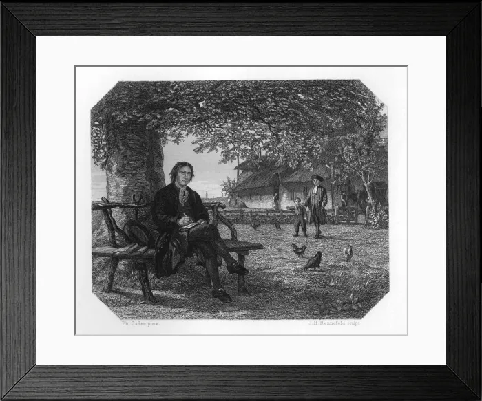 Framed Print : Hubert Kornelisz and Justus van Effen, c1870. Artist: JH Rennefeld Framed Print : Hubert Kornelisz and Justus van Effen, c1870. Artist: JH Rennefeld