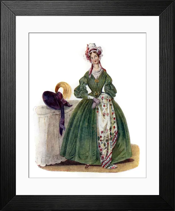 Framed Print : Dress without art, 1836, (1904)