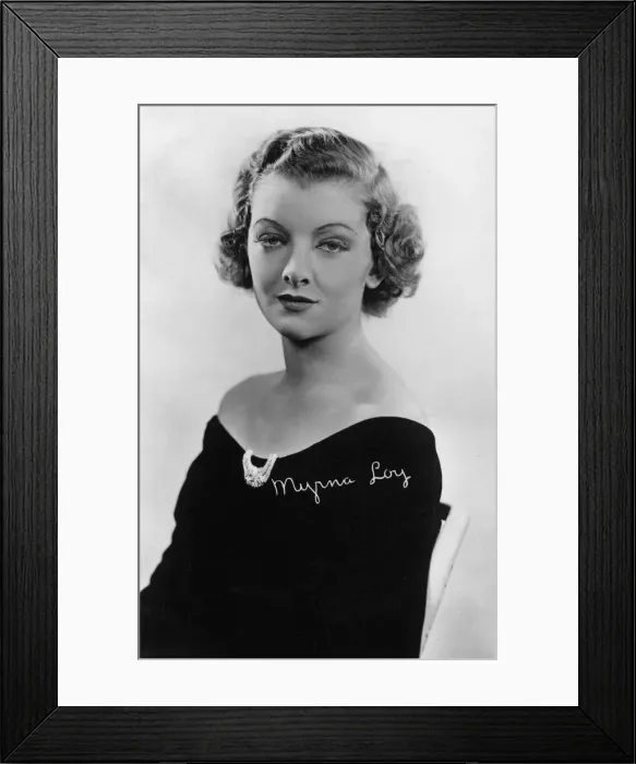 Framed Print : Myrna Loy (1905-1993), American actress, 20th century Framed Print : Myrna Loy (1905-1993), American actress, 20th century