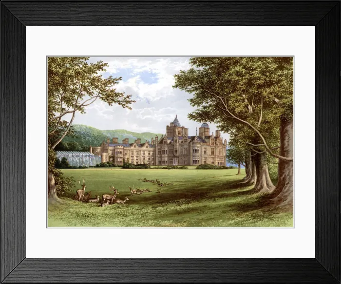 Framed Print : Holker Hall, Cumbria, home of the Duke of Devonshire, c1880 Framed Print : Holker Hall, Cumbria, home of the Duke of Devonshire, c1880
