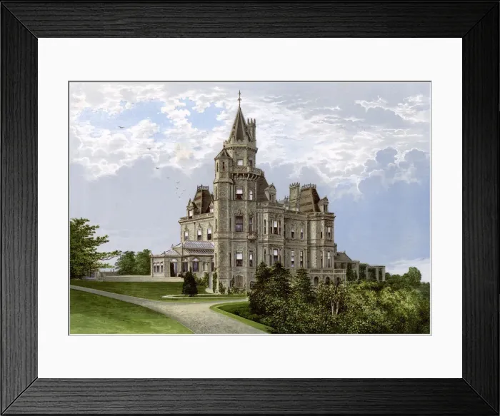 Framed Print : Normanhurst, Sussex, home of the Brassey family, c1880 Framed Print : Normanhurst, Sussex, home of the Brassey family, c1880