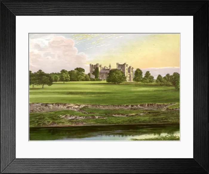 Framed Print : Lumley Castle, County Durham, home of the Earl of Scarbrough, c1880 Framed Print : Lumley Castle, County Durham, home of the Earl of Scarbrough, c1880