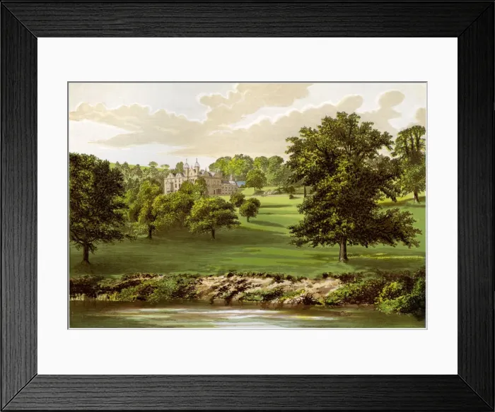 Framed Print : Wyaston Leys, Herefordshire, home of the Bannerman family, c1880 Framed Print : Wyaston Leys, Herefordshire, home of the Bannerman family, c1880