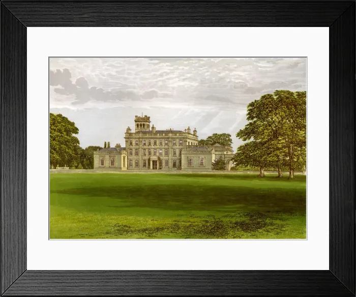 Framed Print : Locko Park, Derbyshire, home of the Drury-Lowe family, c1880 Framed Print : Locko Park, Derbyshire, home of the Drury-Lowe family, c1880