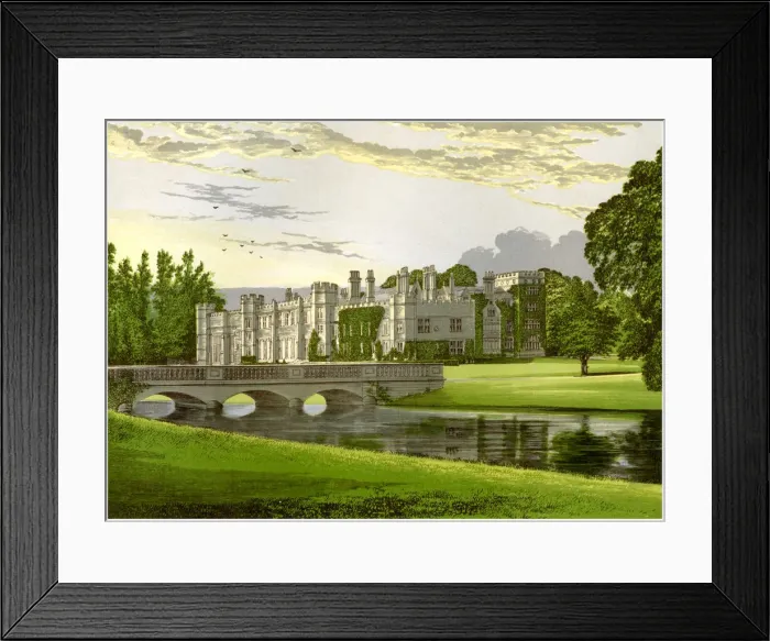 Framed Print : Deene Park, Northamptonshire, home of the Countess of Cardigan, c1880 Framed Print : Deene Park, Northamptonshire, home of the Countess of Cardigan, c1880
