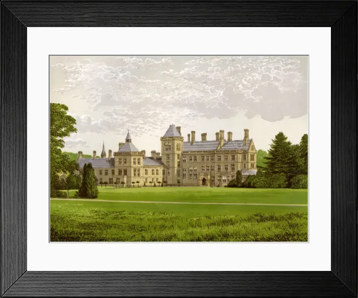 Framed Print : Walton Hall, Warwickshire, home of Baronet Mordaunt, c1880 Framed Print : Walton Hall, Warwickshire, home of Baronet Mordaunt, c1880