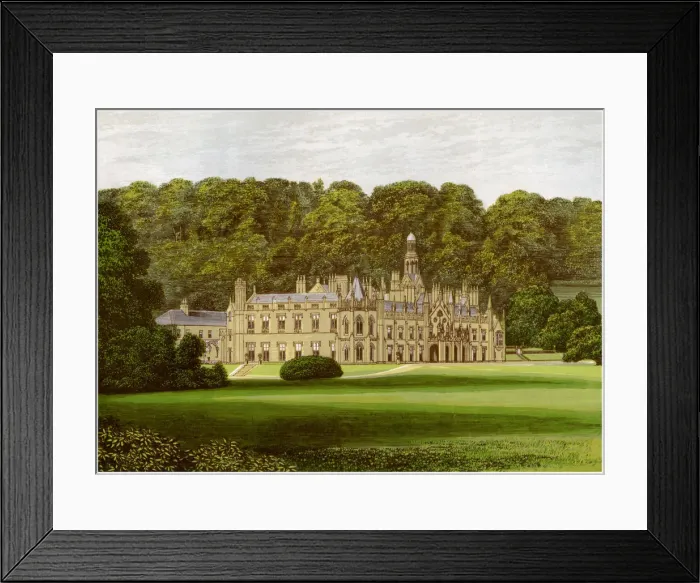 Framed Print : Shelton Abbey, County Wicklow, Ireland, home of the Earl of Wicklow, c1880 Framed Print : Shelton Abbey, County Wicklow, Ireland, home of the Earl of Wicklow, c1880