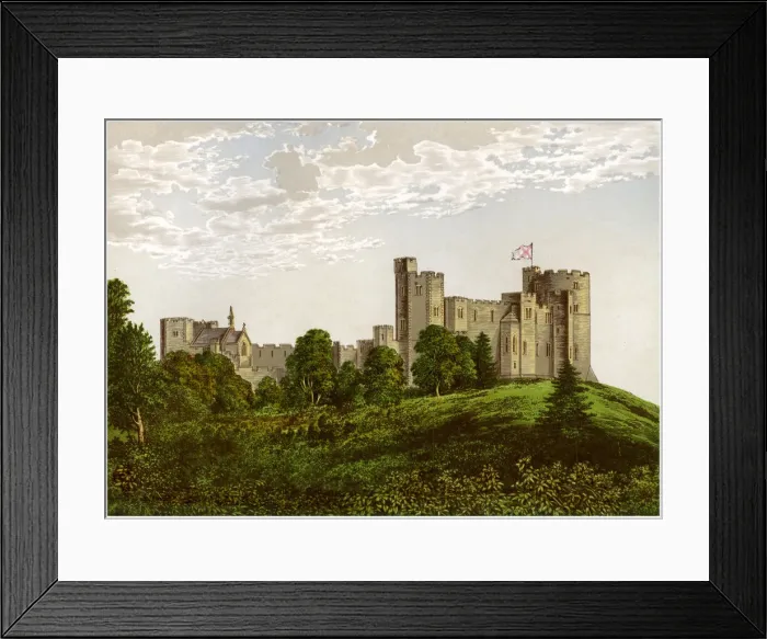 Framed Print : Peckforton Castle, Cheshire, home of Baron Tollemache, c1880 Framed Print : Peckforton Castle, Cheshire, home of Baron Tollemache, c1880