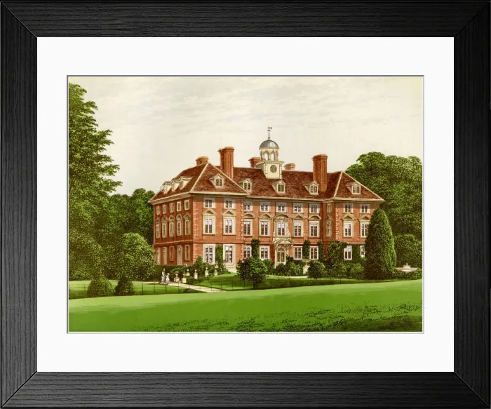 Framed Print : Tyttenhanger Park, Hertfordshire, home of the Countess of Caledon, c1880 Framed Print : Tyttenhanger Park, Hertfordshire, home of the Countess of Caledon, c1880