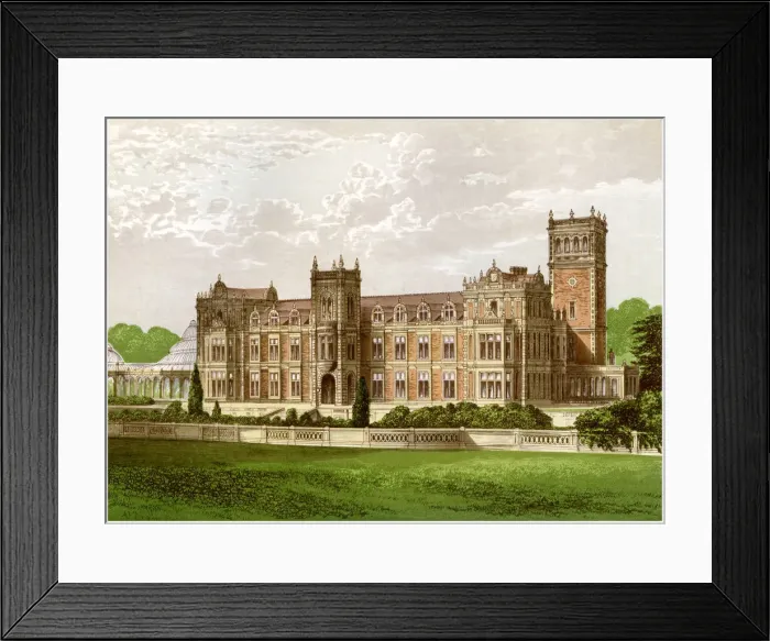 Framed Print : Somerleyton, Suffolk, home of Baronet Crossley, c1880 Framed Print : Somerleyton, Suffolk, home of Baronet Crossley, c1880