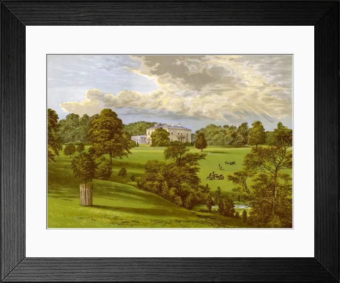 Framed Print : Ashcombe Park, Staffordshire, home of the Sneyd family, c1880 Framed Print : Ashcombe Park, Staffordshire, home of the Sneyd family, c1880