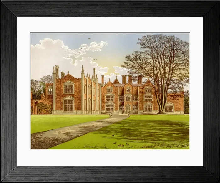 Framed Print : Witchingham Hall, Norfolk, home of Viscount Canterbury, c1880 Framed Print : Witchingham Hall, Norfolk, home of Viscount Canterbury, c1880