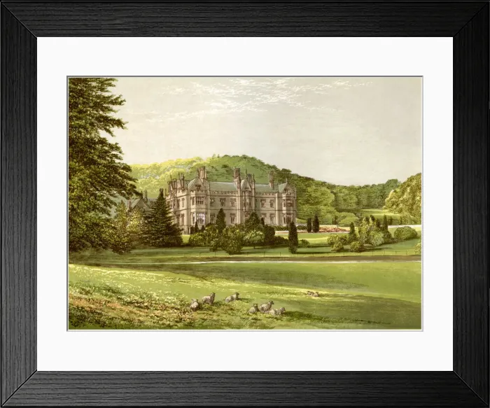 Framed Print : Mamhead, Devon, home of Baronet Newman, c1880 Framed Print : Mamhead, Devon, home of Baronet Newman, c1880