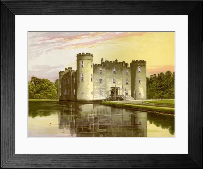 Framed Print : Shirburn Castle, Oxfordshire, home of the Earl of Macclesfield, c1880 Framed Print : Shirburn Castle, Oxfordshire, home of the Earl of Macclesfield, c1880