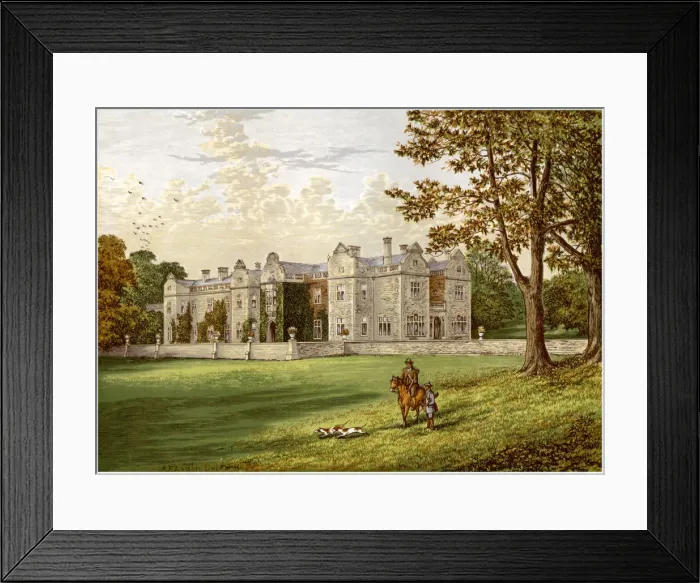 Framed Print : Brantingham Thorpe, Yorkshire, home of the Sykes family, c1880 Framed Print : Brantingham Thorpe, Yorkshire, home of the Sykes family, c1880