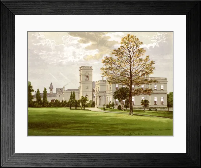 Framed Print : Stowlangtoft Hall, Suffolk, home of the Wilson family, c1880 Framed Print : Stowlangtoft Hall, Suffolk, home of the Wilson family, c1880
