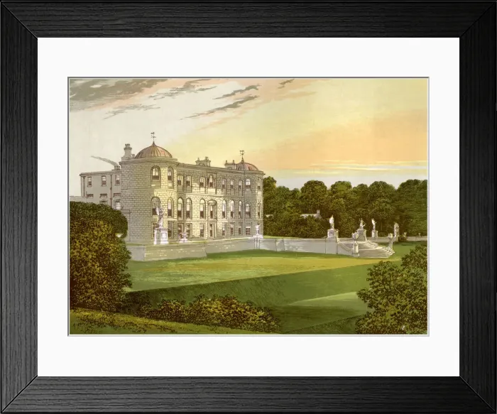Framed Print : Powerscourt, County Wicklow, Ireland, home of Viscount Powerscourt, c1880 Framed Print : Powerscourt, County Wicklow, Ireland, home of Viscount Powerscourt, c1880