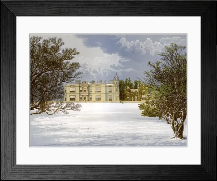 Framed Print : Eshton Hall, Yorkshire, home of Baronet Wilson, c1880 Framed Print : Eshton Hall, Yorkshire, home of Baronet Wilson, c1880