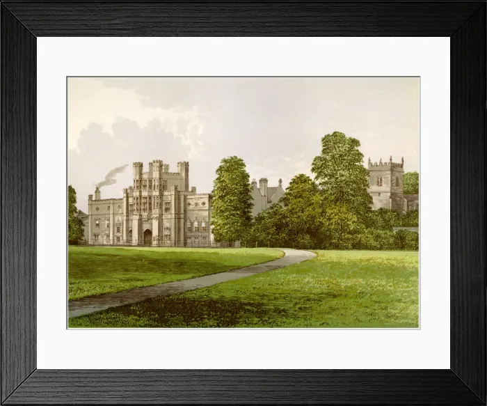 Framed Print : Coughton Court, Warwickshire, home of Baronet Throckmorton, c1880