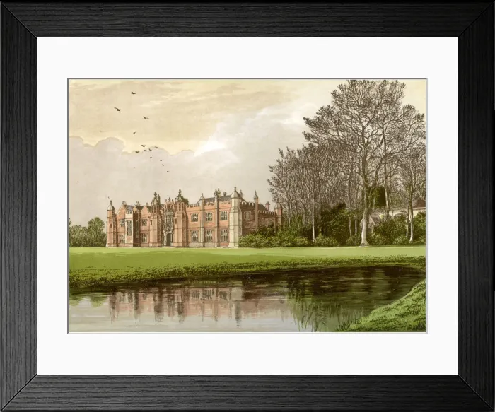 Framed Print : Hengrave Hall, Suffolk, home of the Gage family, c1880 Framed Print : Hengrave Hall, Suffolk, home of the Gage family, c1880