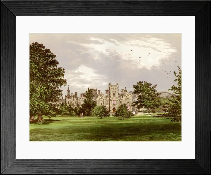 Framed Print : Preston Hall, Kent, home of the Brassey family, c1880 Framed Print : Preston Hall, Kent, home of the Brassey family, c1880