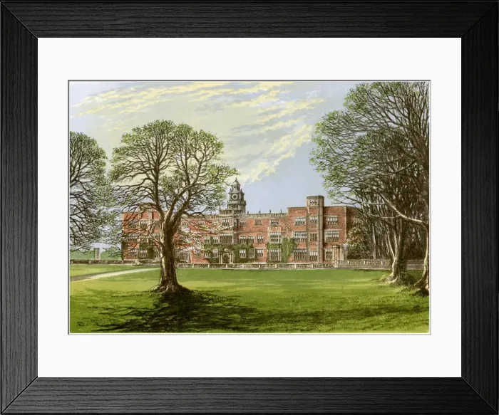 Framed Print : Hatfield House, Hertfordshire, home of the Marquis of Salisbury, 1880 Framed Print : Hatfield House, Hertfordshire, home of the Marquis of Salisbury, 1880